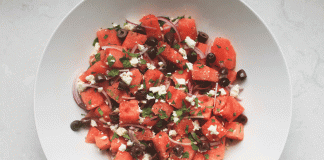 Watermelon Salad with Feta and Mint