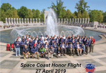 Flights of Honor Adm James Hart Honor Flights Group Photo From 4 27 19 Lou Seiler Space Coast Honor Flight