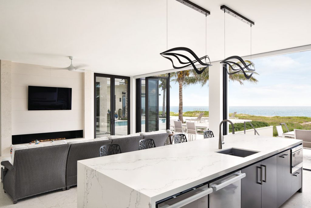Bring the outdoors into the design while using natural materials and respecting the landscape surrounding the property. Photography by Jessica Glynn