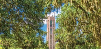 Grateful for the opportunities afforded him in his adopted homeland, Edward Bok intended the Singing Tower and surrounding gardens as a gift to the American people. The site was dedicated by President Calvin Coolidge on February 1, 1929