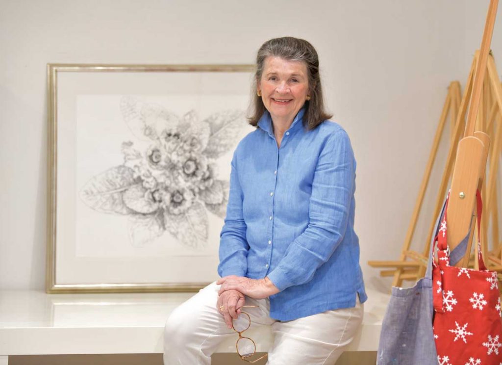 Francesca Anderson appreciates her life and home in Vero Beach, where she draws her artistic inspiration from the environment that surrounds her. Photo by Kelly Rogers