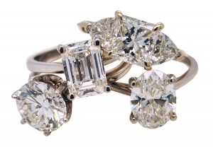 John Michael Matthews creates one-of-a-kind rings from diamonds purchased during annual trips to Antwerp, Belgium