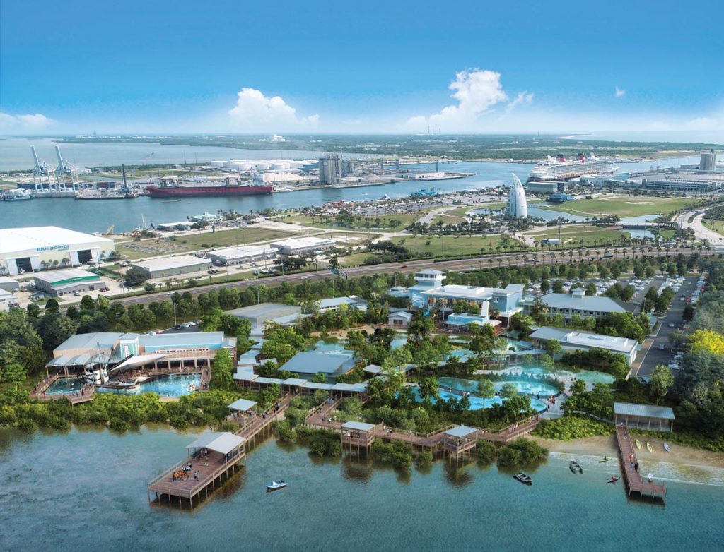 Artists’ renderings offer a preview of the exterior of the East Coast Zoological Society’s planned Aquarium and Conservation Center, set to open in 2027