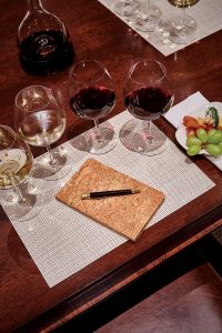 The tasting room is an area for the Windsor Wine Association to gather and learn more about their collections. Photo by Aric Attas