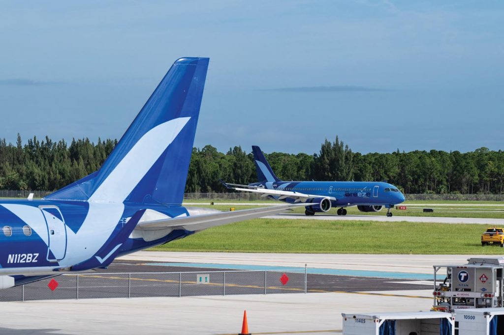 Breeze Airways now flies to several destinations in the Northeast from Vero Beach Regional Airport. Photography by Steven Martine