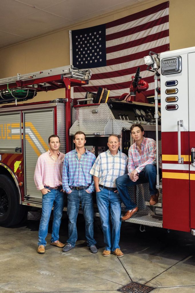 The Smith family includes twins Parker and Jacob, their father, retired Indian River County firefighter Chad, and Evan, who is a recent graduate of the IRSC Fire Academy