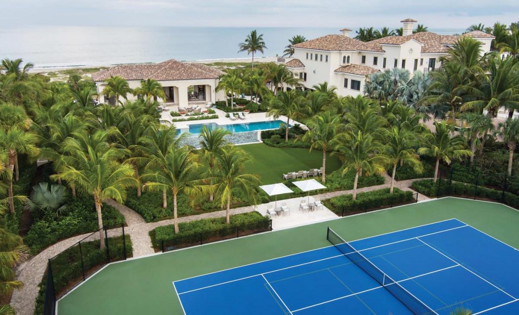 Kris Trustey worked with landscape architect Mark Sartain on the layout of the property, with an eye toward symmetry and balance. Photo by Sam Wolfe