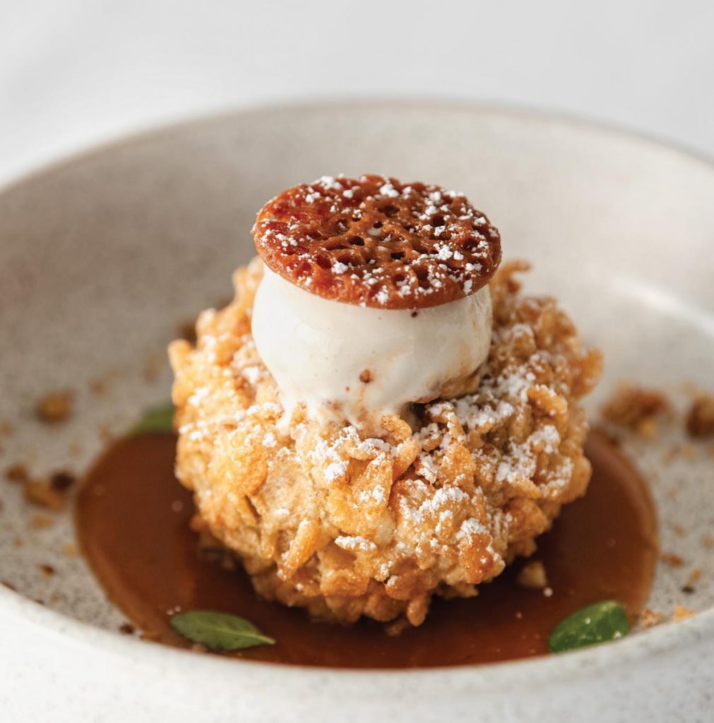 Tempura Pecan Pie. Photo by Kim Bottalico