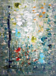 Imagine by Jane Johnson, acrylic on Yupo paper, 48 x 36 inches