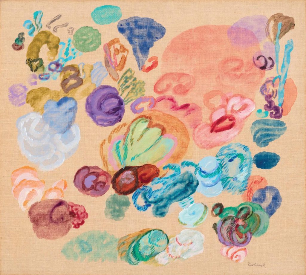 Untitled by Judith Dolnick, acrylic on canvas, 18 x 20 inches. Photo courtesy of Findlay Galleries