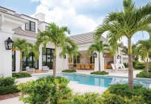 Family Style in John’s Island Landscaping was designed to complement the home’s exterior color. Photo by Robyn Flick