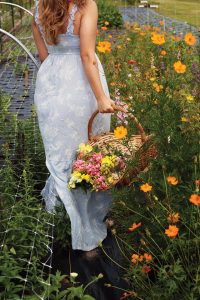 The basket of flowers. Photo by Natalie Greenlaw