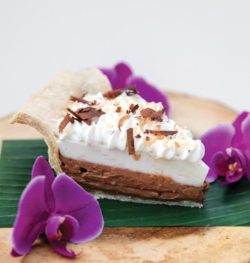Layered Chocolate Haupia. Photo by Kim Bottalico