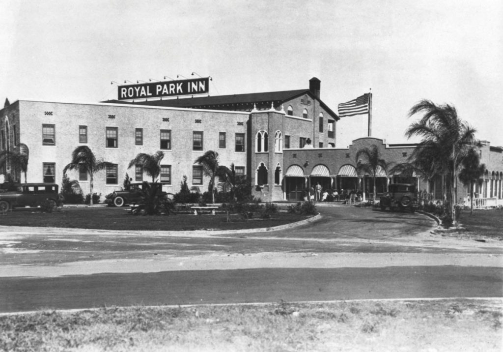 The Royal Park Inn, designed by architect Frederick H. Trimble, stood for 40 years. Photo courtesy of Indian River County Historical Society