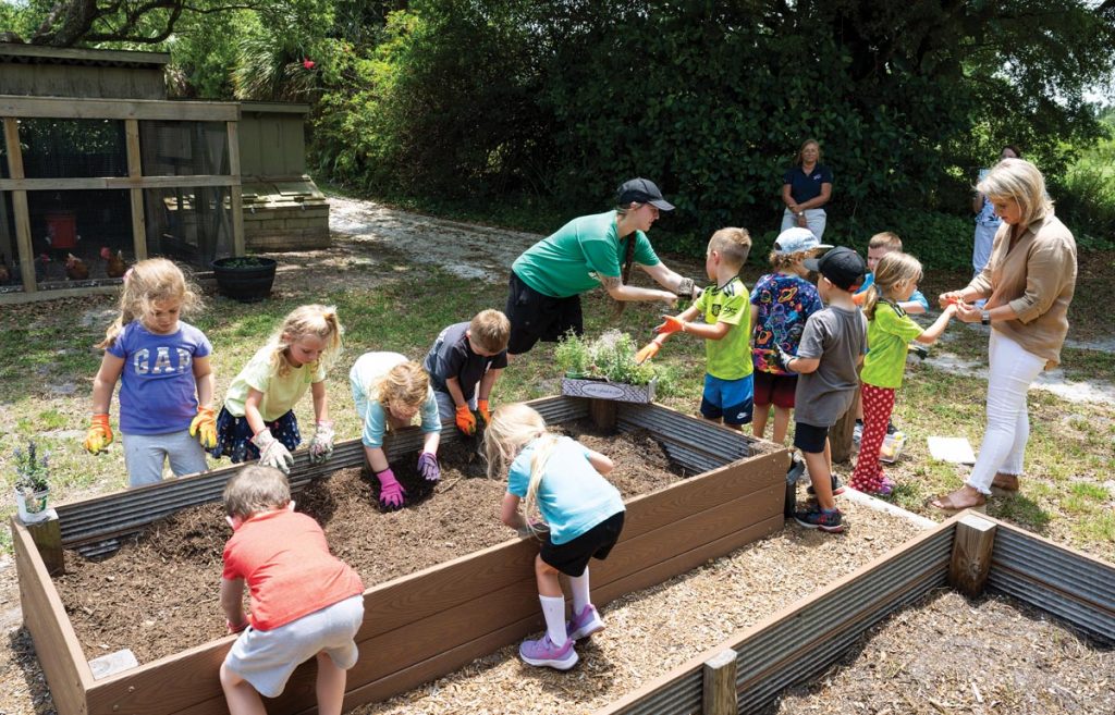 Gardening is an important part of the Maitland Farm curriculum. Photo by Steven Martine