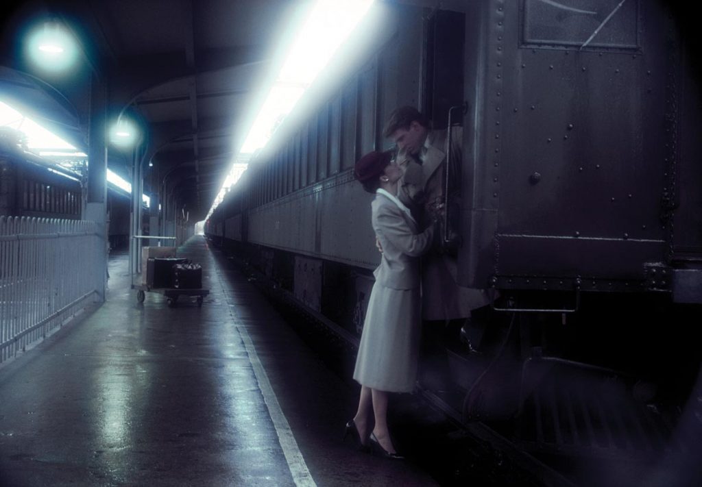 Kiss on the Train. Photo © Robert Farber