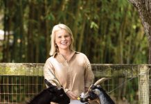 Adventure Awaits at Maitland Farm Preschool Poppy and Fern jump for treats given out by Ashley Kazen, owner and director of Maitland Farm Preschool. Photo by Steven Martine
