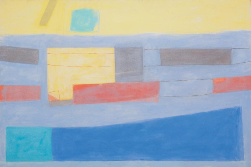 SB.1998.183 by Simeon Braguin, acrylic on canvas, 30 x 45 inches