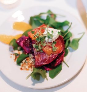 The beet and goat cheese terrine. Photo by Pine & Forge Photography