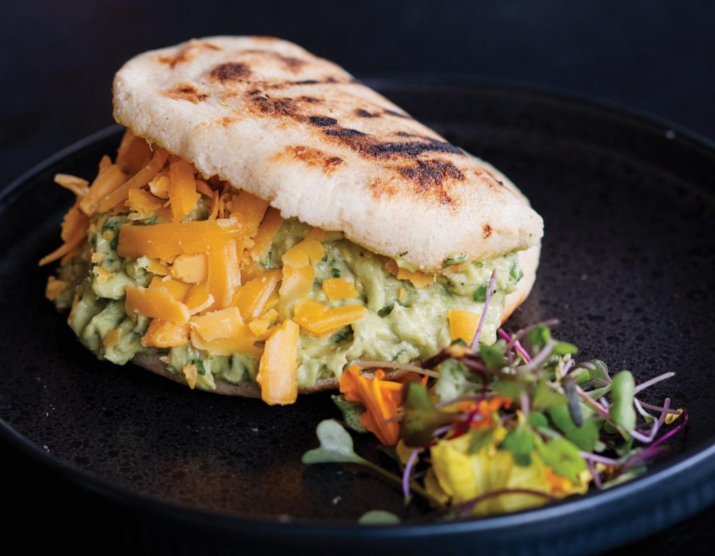 Arepa Reina Pepiada. Photo by Kim Bottalico