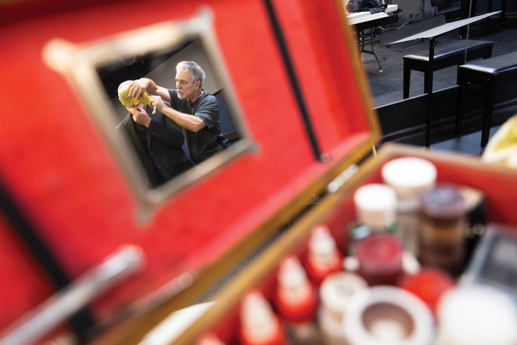 Volsky at work. Photo by Sam Wolfe