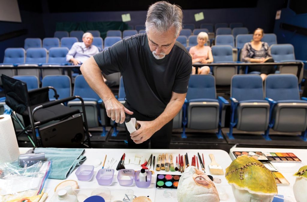 Volsky offers tutorials and workshops to interested performers. Photo by Sam Wolfe