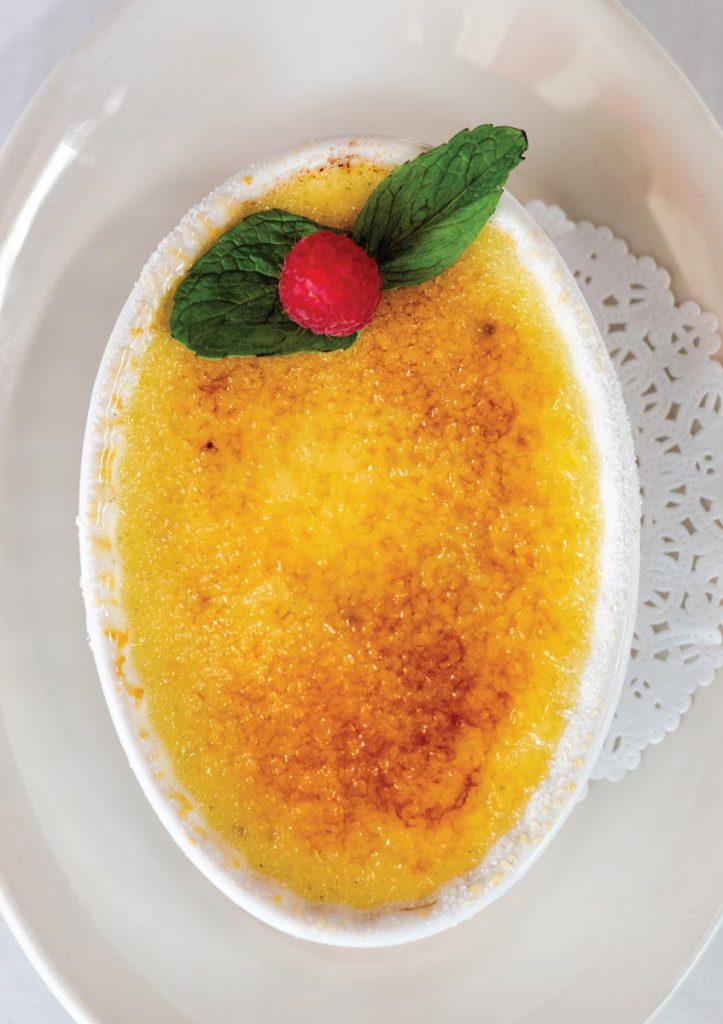 Ocean Grill's Crème Brûlée. Photo by Kim Bottalico