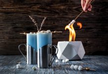 Warming Winter Cocktails for the Holiday Season Winter Blues cocktail. Photo by Gyorgy Papp