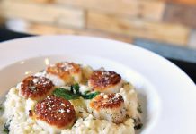 Enjoy Fine Food on the Waterfront at Sebastian Saltwater Mushroom risotto. Photo by Kelly Rogers