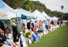 Creative Tailgating at the Windsor Charity Polo Cup Tailgate participants are just feet from the action along the field while enjoying the matches from the comfort of their themed tents. Photo courtesy of Windsor