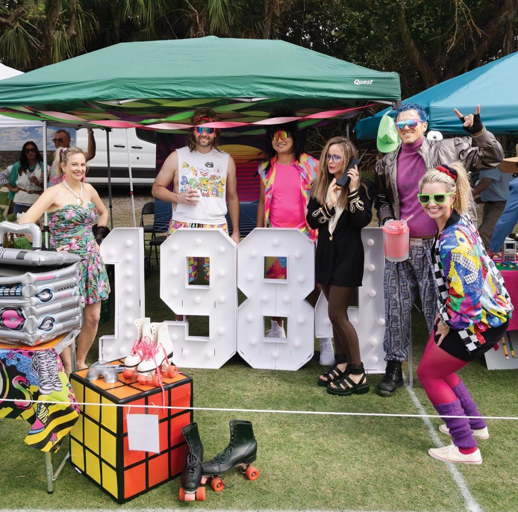 Tailgaters compete for winnings by decorating their tent spaces. Photo courtesy of Windsor
