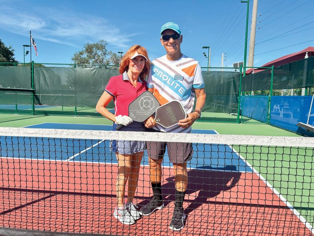 Pat and Coach Rich Ritacco have been playing pickleball for years