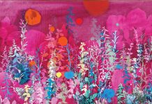 Magenta (vivid) by Henrik Simonsen, oil on linen, 27 1/2 x 35 3/8 inches. Photo courtesy of Findlay Galleries