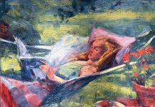 Afternoon Idyll by George Van Hook, oil on linen, 20 x 24 inches