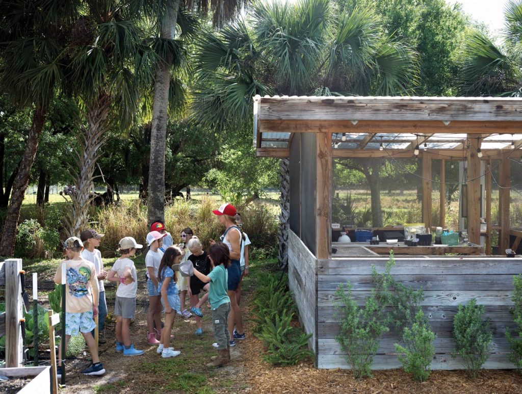 Almand prepares students for the next project. Photo by Steven Martine