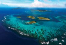Aerial view of St. Vincent & The Grenadines. Photo courtesy of TradeWinds