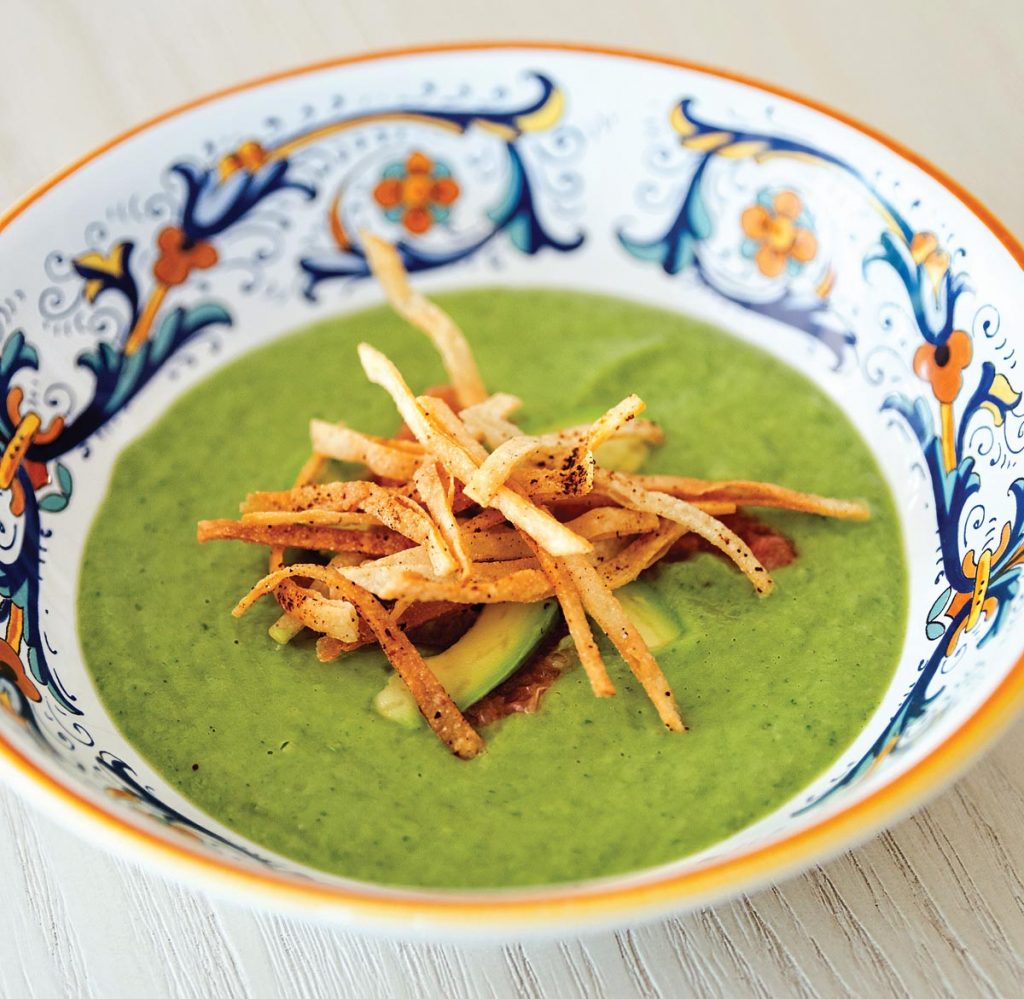 Chilled Avocado & Grapefruit Soup. Photo by Kim Bottalico