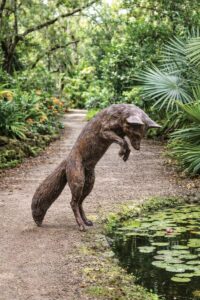 Starting this month, bronze animal sculptures by Gillie and Marc will grace the grounds of McKee Botanical Garden in “Return of the Wild.”