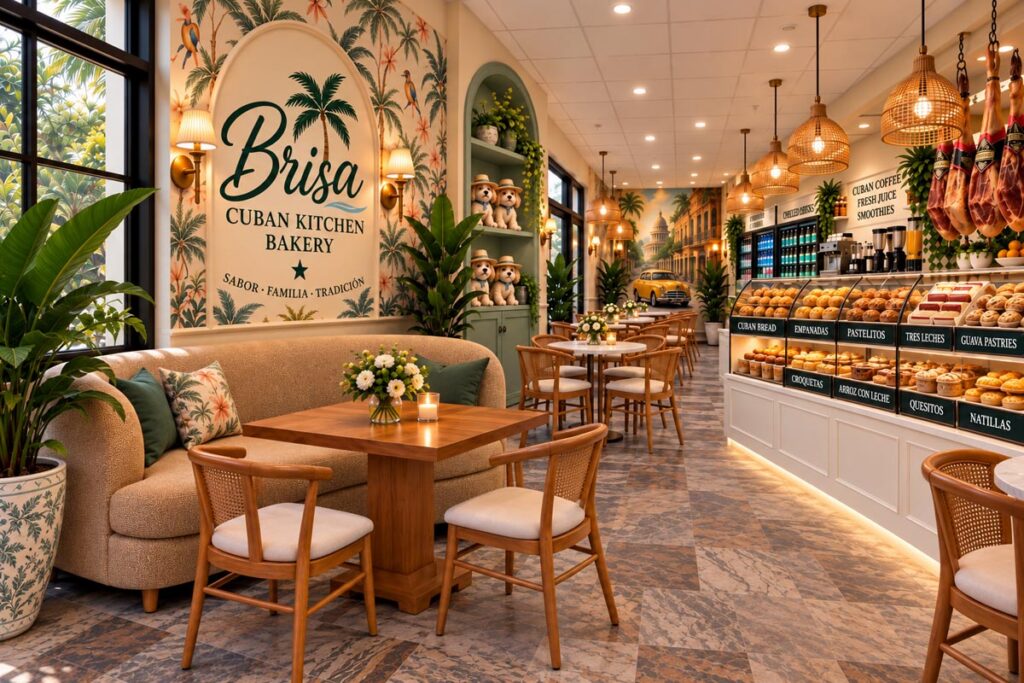 A rendering offers a taste of what to expect at Brisa Cuban Kitchen