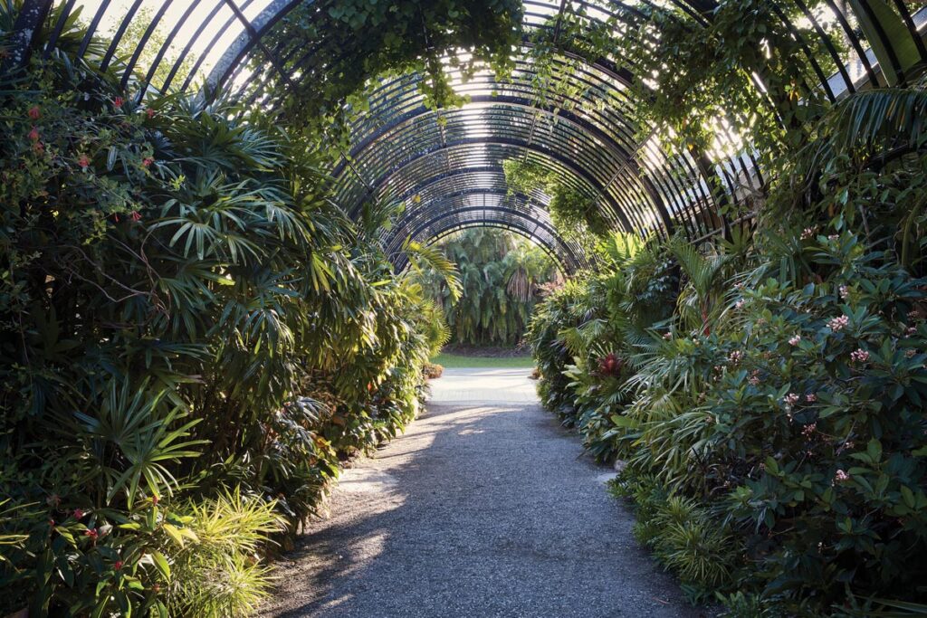 Beauty beckons beyond the entryway pergola. Photo by Ngoc Minh Ngo