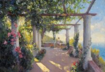Capri by Edward Noott, oil on linen, 40 x 48 inches