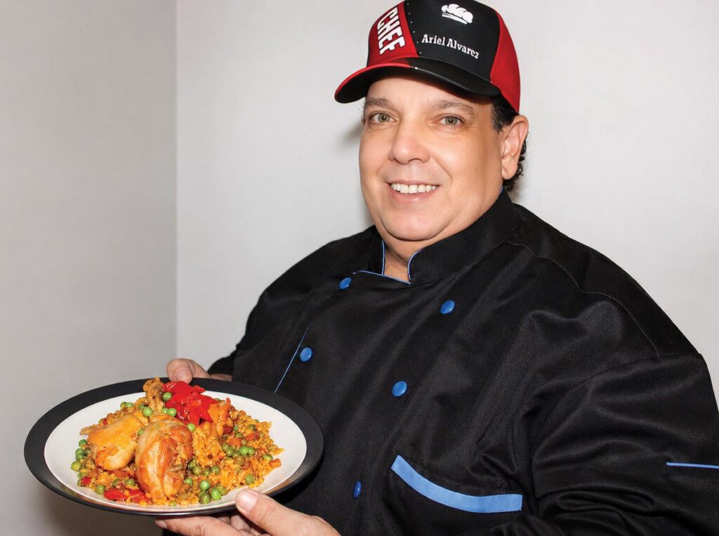 Chef Ariel Alvarez makes the best arroz con pollo the Mendezes have ever had. Photo by Ariel Alvarez