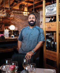 Chef Mike Mendez dazzles Atmosphere diners with a repertoire of American fusion cuisine. Photo by Steven Martine